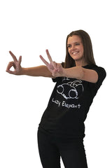 Sort Elefant T-shirt